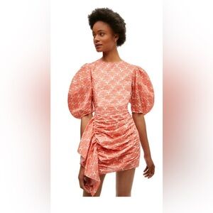 NEW WITH TAGS! Rhode Women's Pia Dress, Lotus Block Orange, Size 4 🧡
